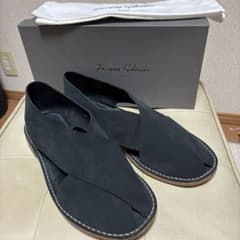 JACQUES SOLOVIERE レザーサンダル スエード グレー - メルカリ