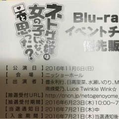 ネトゲの嫁は女の子じゃないと思った？ 優先販売抽選券のサムネイル