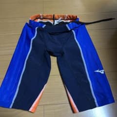 Mizuno 競泳水着 Sサイズ 青・オレンジのサムネイル