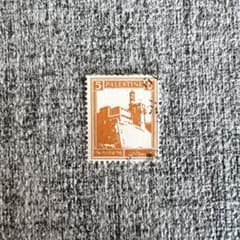 6919【消印有：海外切手(パレスチナ)】1927年 ダビデの塔 建物・城