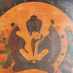 普賢菩薩 ヤブユム 歓喜仏 男女両尊： タンカ 仏画 - メルカリ