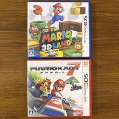 ニンテンドー3DS スーパーマリオ 3Dランド マリオカート7 2本セットのサムネイル