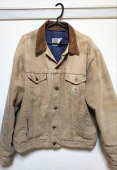 良フェード　星タグ　carhartt ダックジャケット　トラッカージャケット 良フェード 星タグ carhartt ダックジャケット トラッカージャケット