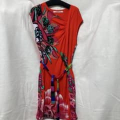 Desigual 花柄 半袖ひざ丈ワンピースのサムネイル
