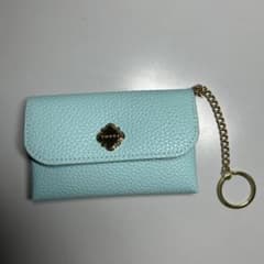 TOSCA コインケース ライトブルー キーチェーン付きのサムネイル
