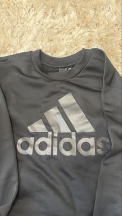 adidas トレーナー ブラック＆グレーLのサムネイル