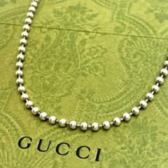 45cm】GUCCI グッチ ボールチェーン ネックレス チェーン幅3.1mm