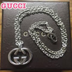 【美品】GUCCI シルバーアイコンネックレスのサムネイル