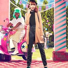 グレイル ストライプハイウエストタックパンツのサムネイル