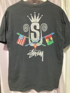 Old stussy 超レア ラスタ Tシャツ XL 黒色 80s - メルカリ