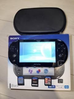 PS Vita 2000 Wi-Fiモデル ブラック ケース付きのサムネイル