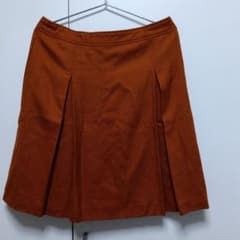 Green Label Relaxing プリーツスカート オレンジ 44のサムネイル