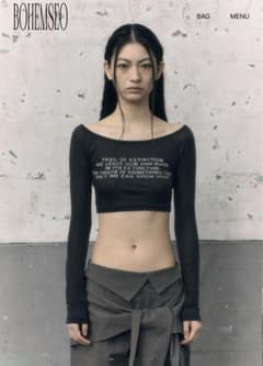bohemseo トップス チャコールのサムネイル