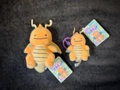 へんしんメタモン カイリュー ぬいぐるみ マスコット セットのサムネイル