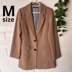 イング　ロングジャケット　テーラードジャケット　ベージュ　M