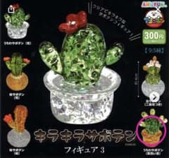 ガチャ キラキラサボテン フィギュア3 (うちわサボテン 黄色い実)のサムネイル