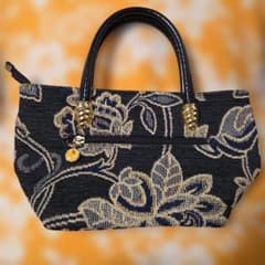 GRACE JAPAN ハンドバッグ 花柄 ゴブラン織り風のサムネイル