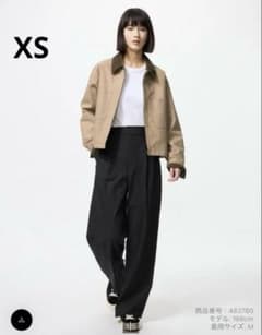 ユニクロ タックワイドパンツ XSのサムネイル