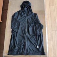 UPF50+ UVカット ジップアップパーカー 黒のサムネイル