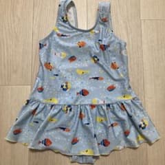 夏にぴったり魚柄　フリル付きベビー水着 95cm以下のサムネイル