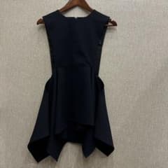 美品 ENFÖLD DRAPE VEST ベスト サイズ38 ネイビー - メルカリ