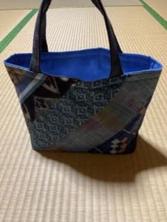 ハンドメイド 着物生地 パッチワーク トートバッグのサムネイル