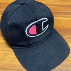 챔피언 Champion 캡 빅 로고 모자 블랙 남성