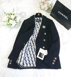 シャネル❤️BLACK王道❤️ジャケット❤️グリポアロゴボタン❤️新品 