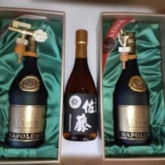 古酒　ドービルナポレオン ブランデー2本+芋焼酎佐藤の黒 古酒 ドービルナポレオン ブランデー2本+芋焼酎佐藤の黒 - メルカリ
