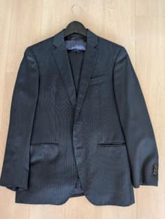 美品！ スーツカンパニー REDA ストライプ ビジネススーツ 濃紺 М