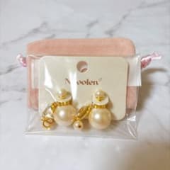 新品未使用 ⭐️NBoolen パール調ピアス ゴールドカラー ピアス パールのサムネイル