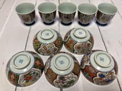 有田焼 ごはん茶碗 湯呑み 計10個セットのサムネイル