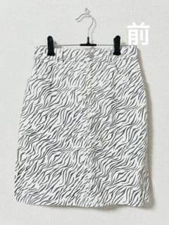 ゼブラ柄 タイトスカート ミニ丈Mサイズのサムネイル