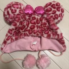 ヒョウ柄ファンキャップ　ピンク　ディズニーのサムネイル