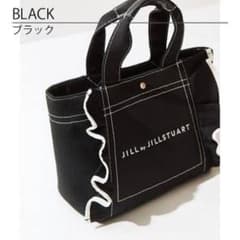 JILL by JILLSTUART フリルトートバッグ ブラックのサムネイル