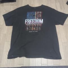 FREEDOM プリントTシャツ ブラックのサムネイル