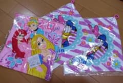ディズニーループ付ハンドタオルセット　Disney　プリンセス　女の子のサムネイル