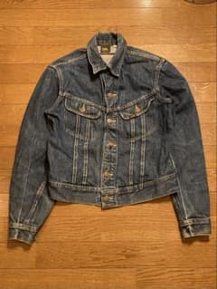 80's Lee 101-Jデニムジャケット Gジャン 濃色　ヴィンテージ　古着のサムネイル