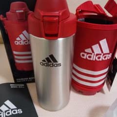 【新品】adidas 水筒  1リットル 赤のサムネイル