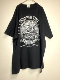 GILDAN XL バイク 両面プリントTシャツ 黒のサムネイル