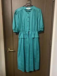 グリーン　ワンピース　古着のサムネイル