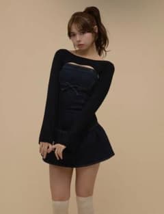 新品未開封】ANDMARY Bonnie denim mini dress - メルカリ