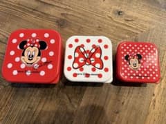 ディズニーリゾート　ミニー　水玉ドット　ランチボックス　お弁当箱　3個セットのサムネイル