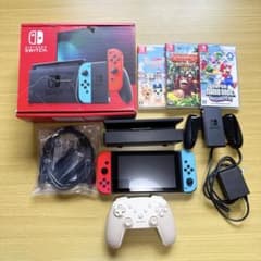 Nintendo Switch 本体 ネオンブルー ネオンレッド フルセットのサムネイル