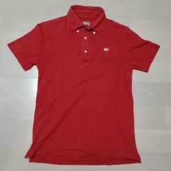 LACOSTE 日本製 白ワニ 赤 ポロシャツ ラコステ 半袖 - メルカリ