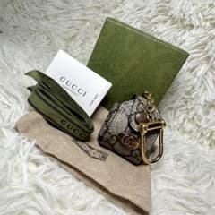 美品GUCCIグッチGGマーモントAirPodsケース エアポッズケースベージュ
