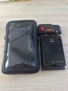 DENSO ETC車載器 アンテナ一体型 電池駆動仕様ETC バイク自主運用