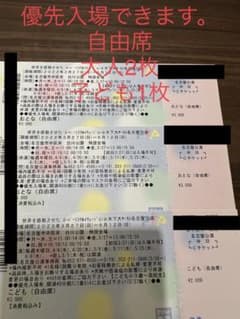 アーベル様専用　木下大サーカス　名古屋　自由席　大人・子ども各1枚のサムネイル