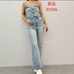 GYDA ジェイダ BACKリボン デニム ロンパース アイスブルー ギャル