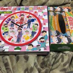 おそ松さん 温湿度計付き時計とティッシュケースのセット大感謝祭！のサムネイル